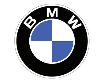 Car Sticker - BMW Badge - Set of 2 - 100mm Circle - Outdoor