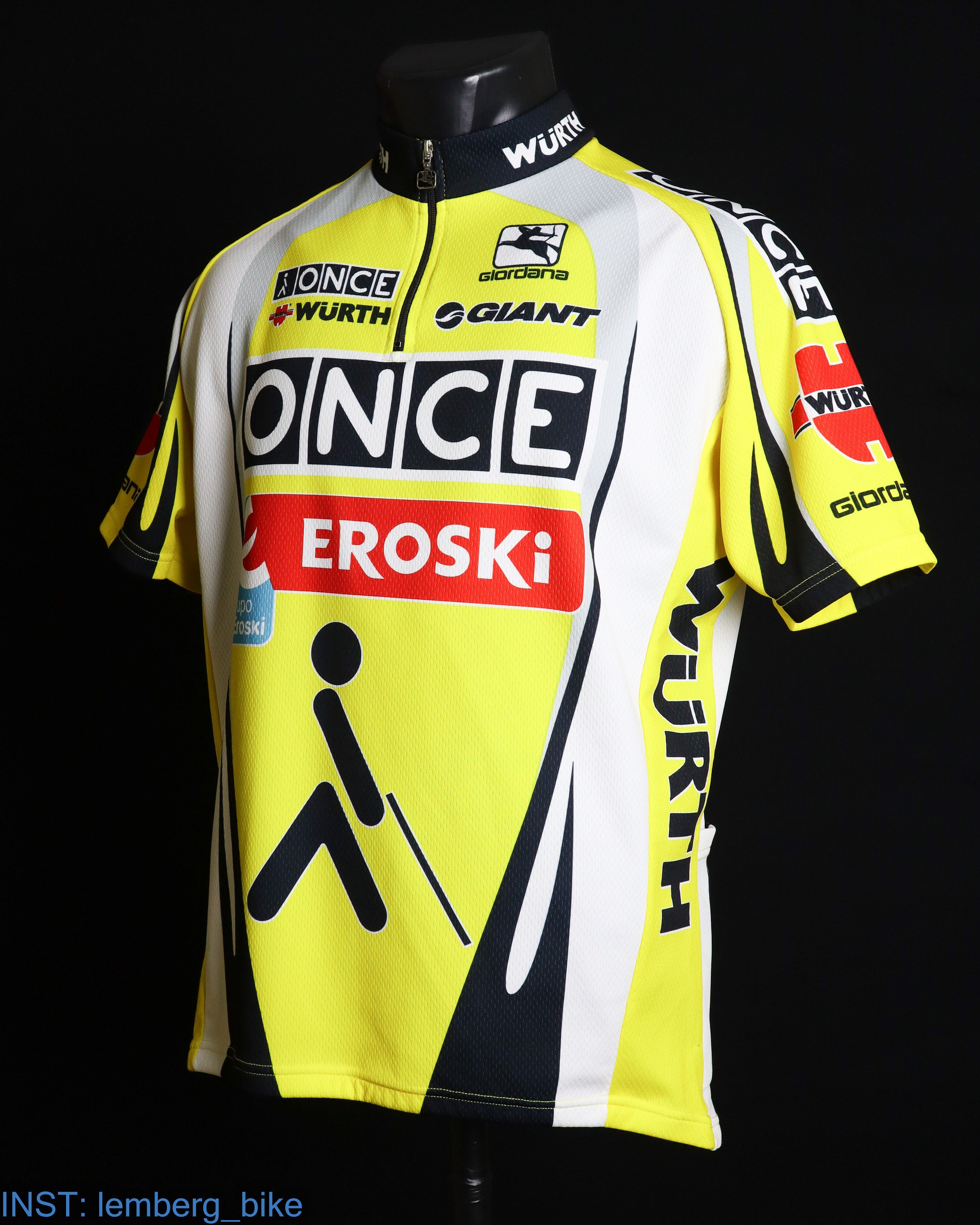 Maillot Cycliste Giordana – Once Eroski – Taille XL – Occasion