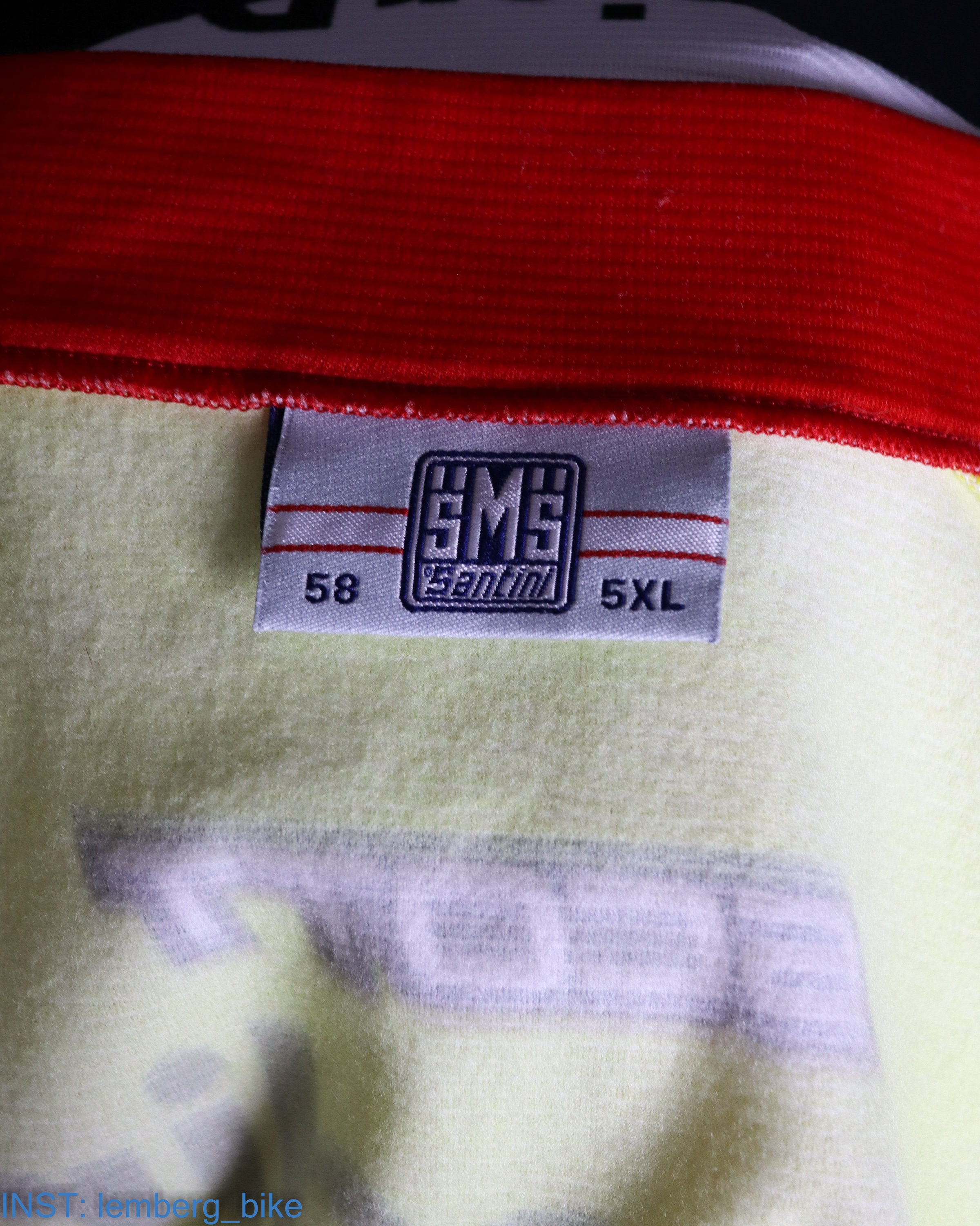 Coupe-vent Cyclisme SMS SANTINI – Saunier Duval Prodir – Taille S – Jaune