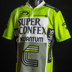 team SuperConfex Kwantum Hallen Yoko 1987 vintage cycling jersey (3XL)