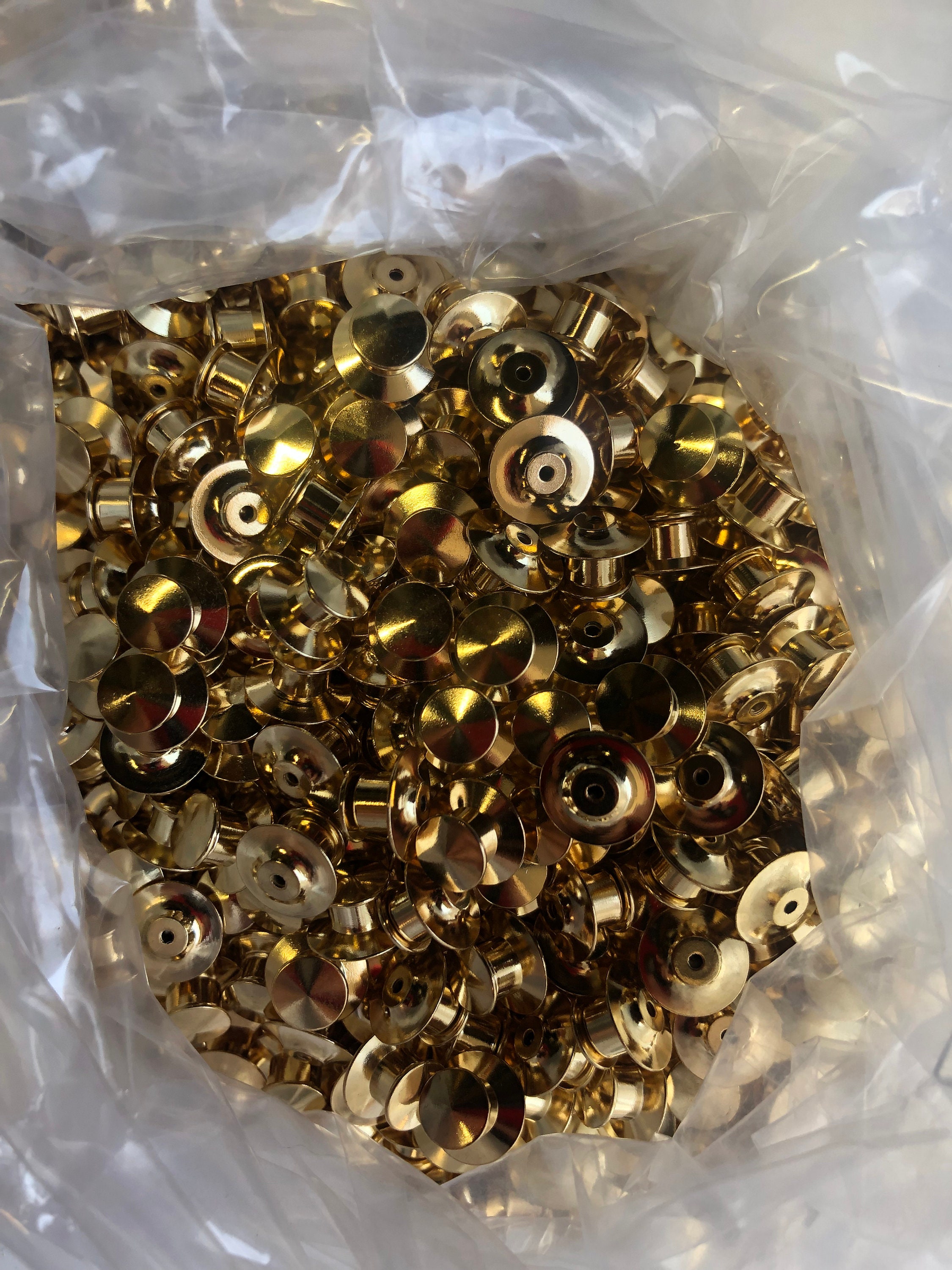 Gold Locking Pin Backs (Set of 4)