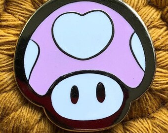 NINTENDO 1UP MUSHROOM enamel pin