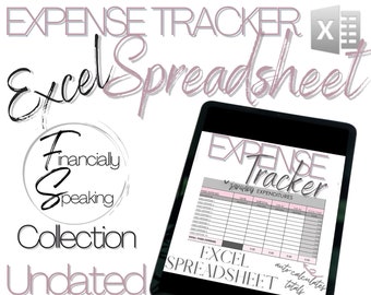 ULTIMATE EXPENSE TRACKER Spreadsheet/Excel Template/Monthly Expenditures/Monthly Budget/Household Spending/Editable Financial Dashboard