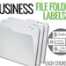 PRINTABLE FILE LABELS for Business Paperwork/cut Files for Silhouette ...