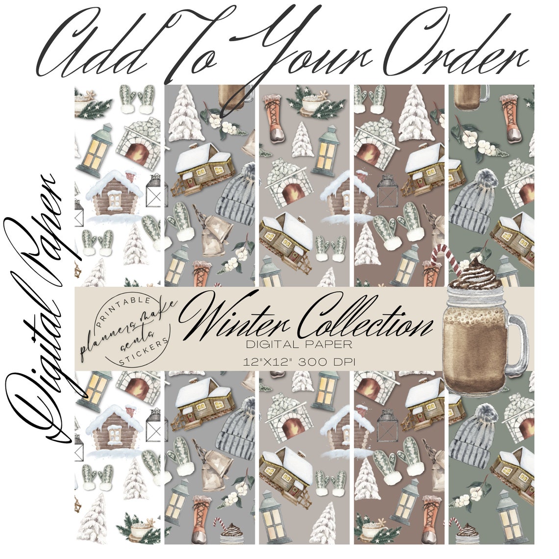 WINTER WONDERLAND Printable Planner Stickers/full Box Stickers ...