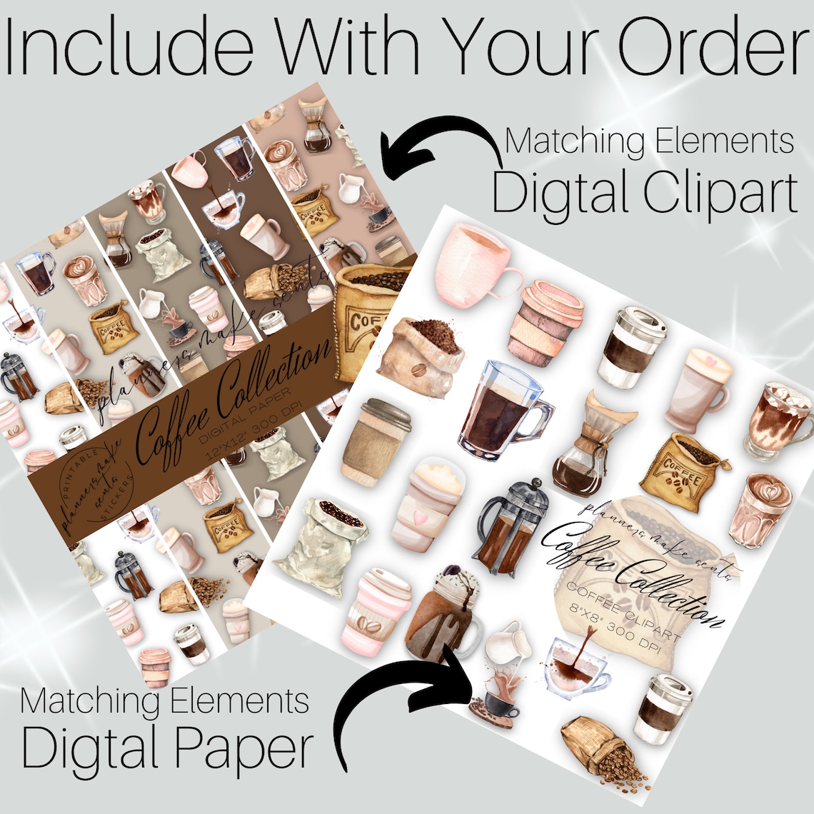 COFFEE LOVERS Printable Planner Stickers/happy Planner/printable Coffee ...