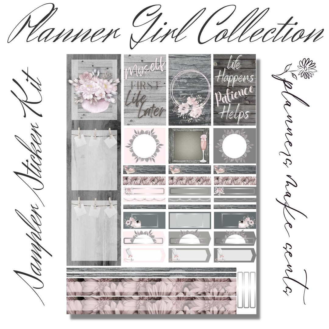 PINK PLANNER GIRL Printable Planner Stickers/happy Planner/pink Floral ...