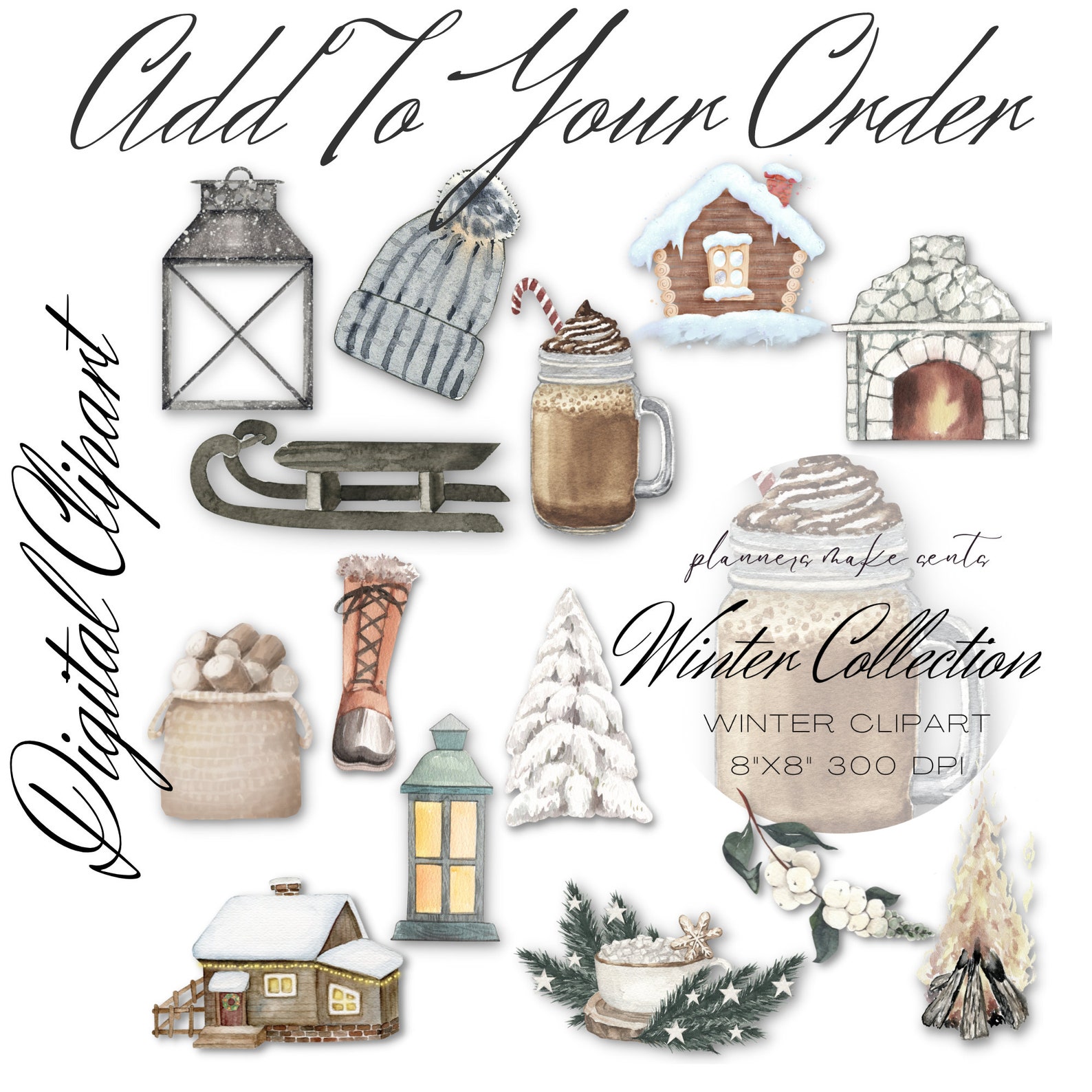 WINTER WONDERLAND Printable Planner Stickers/full Box Stickers ...