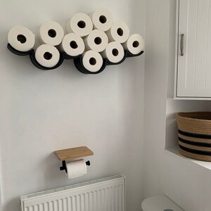 Toilet roll holder | Toilet Paper Shelf | Loo Roll Cloud Shelf