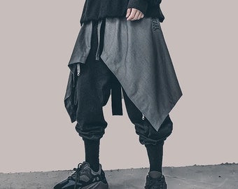 Hip Hop Style Skirt - Japanese Style Samurai Accessory - Streetwear + Techwear Fashion