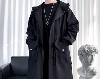 K-drama Style Trench Coat Korean Fashion Streetwear / - Etsy