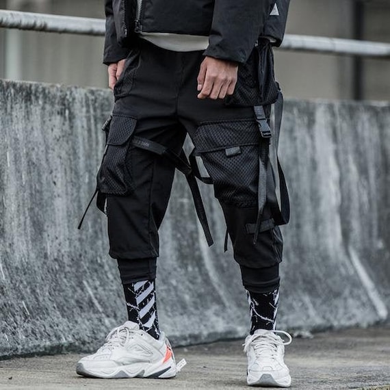 Dark Ribbons Cargo Joggers Streetwear Tactical Pants -  Norway