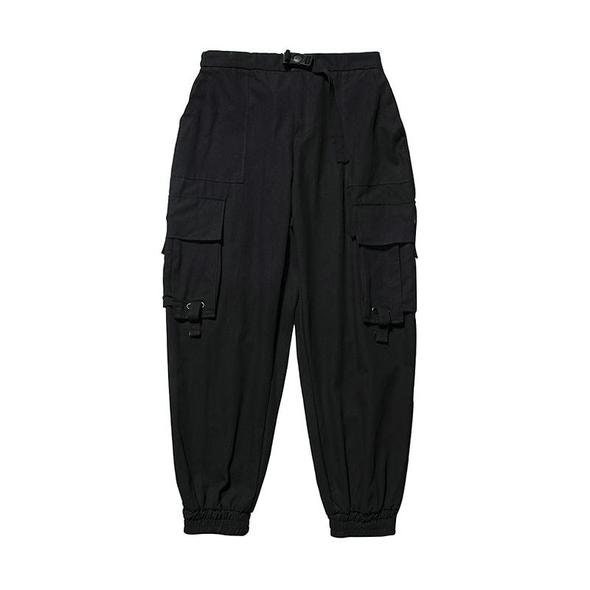 Black Green Baggy Cargo Pockets Streetwear Tactical Joggers - Etsy