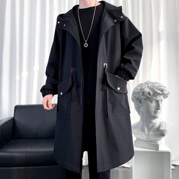 K-drama Style Trench Coat Korean Fashion Streetwear / - Etsy