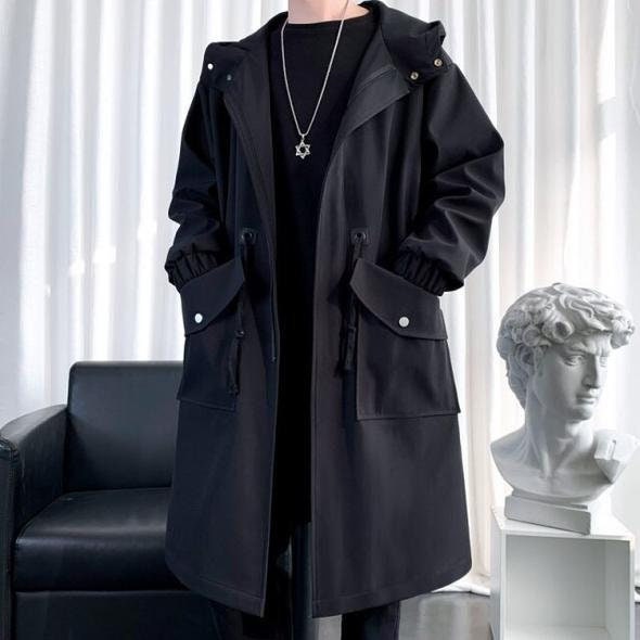 K-drama Style Trench Coat Korean Fashion Streetwear / - Etsy Canada