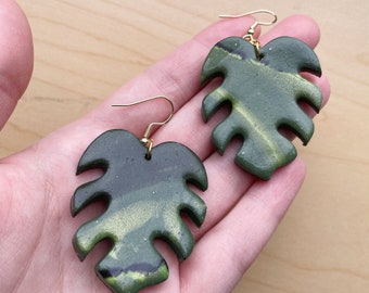 Monster Leaf earrings
