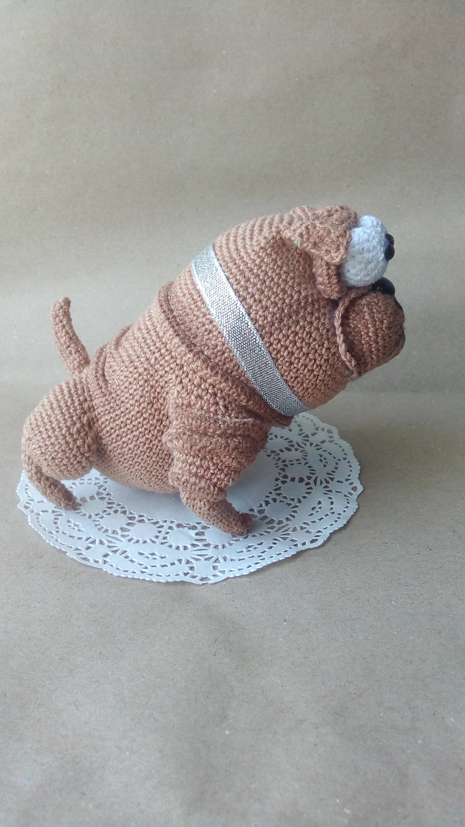 Englische Bulldogge Mops Welpe Hund gehäkelt Gestrickt Hund Etsy