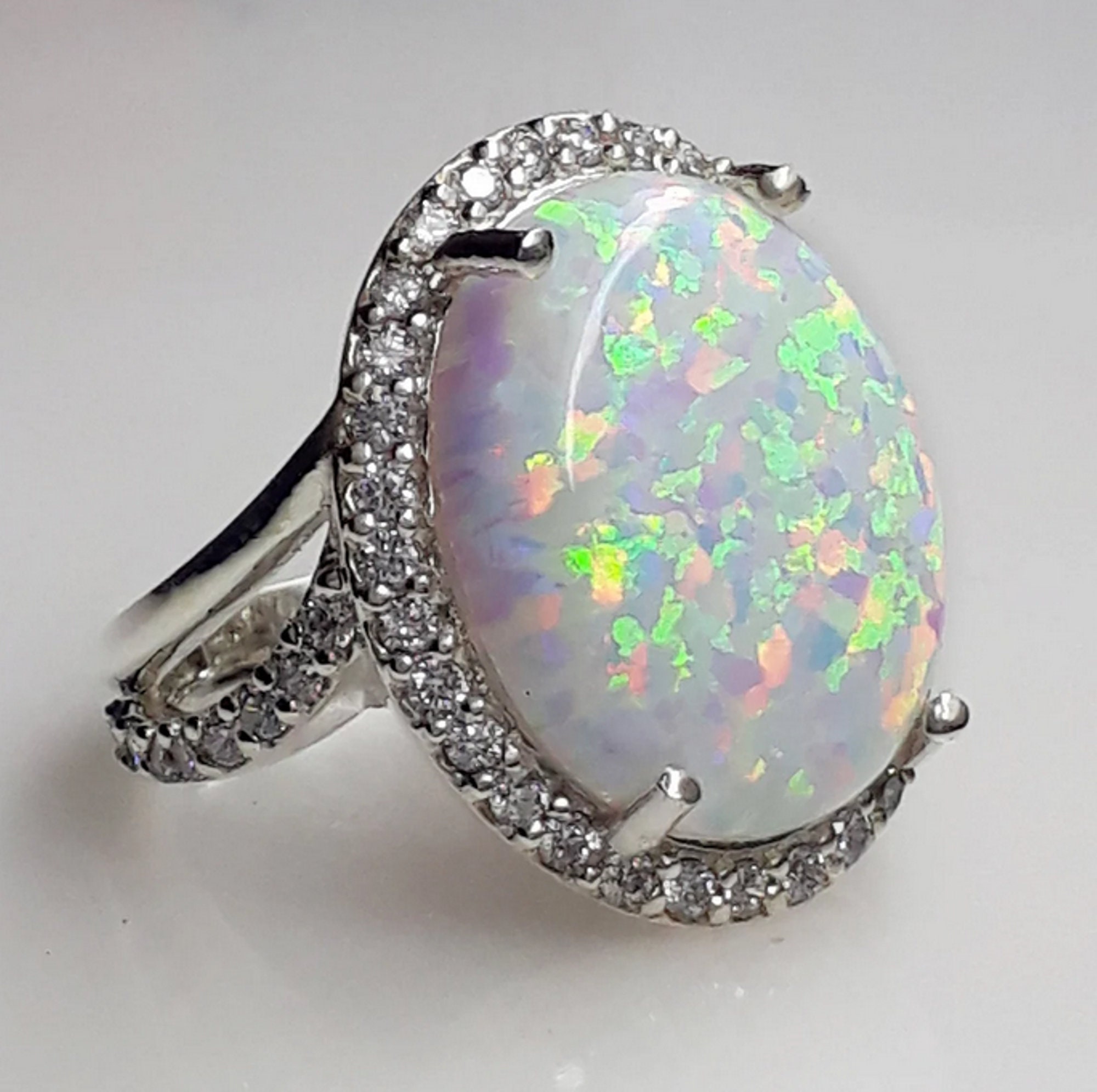 AAA+AAA Quality Natural Fire Opal Ring 6.50 Carat, 925 Sterling Silver, Handmade Opal Ring For Men And Women