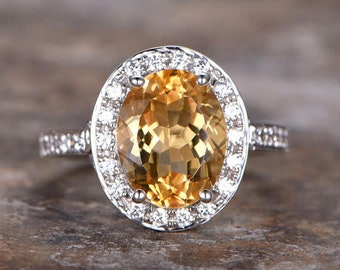 AAA+ Natural Certified Handmade AAA Citrine Ring: 925 Sterling Silver, 5.50 Carat