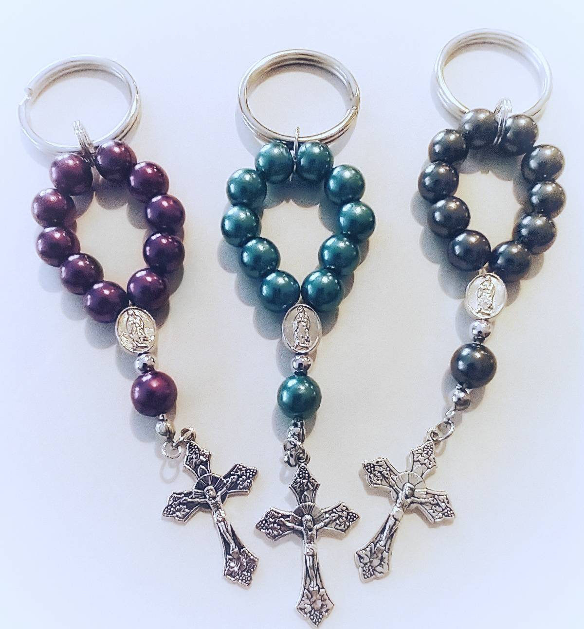 Rosary keychain clearance