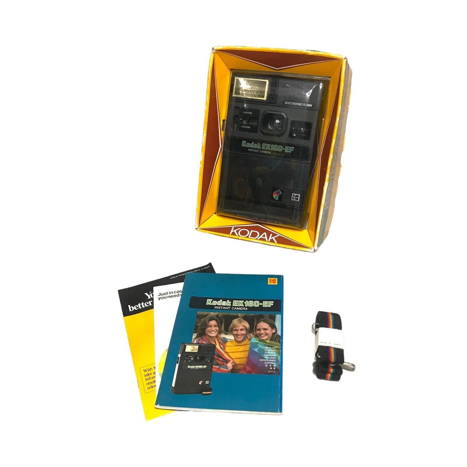 Kodak EK160-EF ヴィンテージインスタントカメラ、1970年代ポラロイド