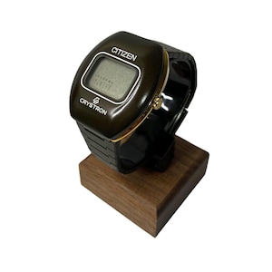 Vintage 1974 Citizen Crystron LCD Watch: Rare Digital Collector Piece w/ Tag