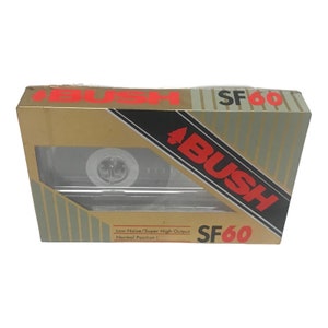 BUSH SF60 Pusta kaseta magnetofonowa | Super Ferro Low Noise | Vintage Audio | NOWA ZAPIECZĘTOWANA