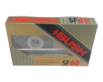 BUSH SF60 Blank Cassette Tape | Super Ferro Low Noise | Vintage Audio | NEW SEALED