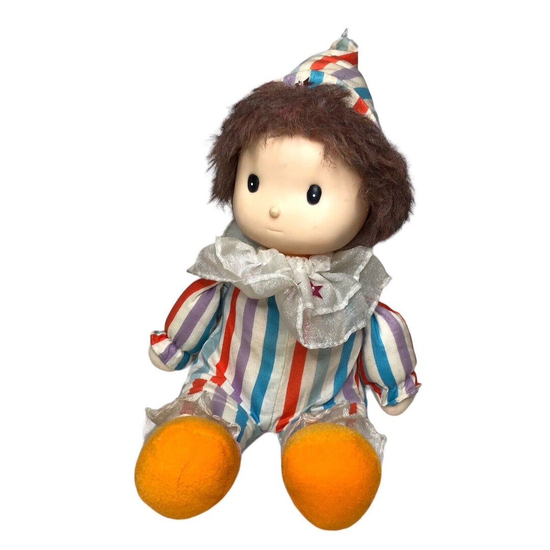 Vintage Musical Clown Doll Boy With Wind up Moving Head Brahms Etsy