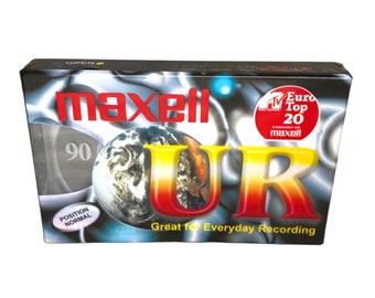 Maxell UR 90 Blank Cassette Tape - Clear Sound Recording - New Sealed