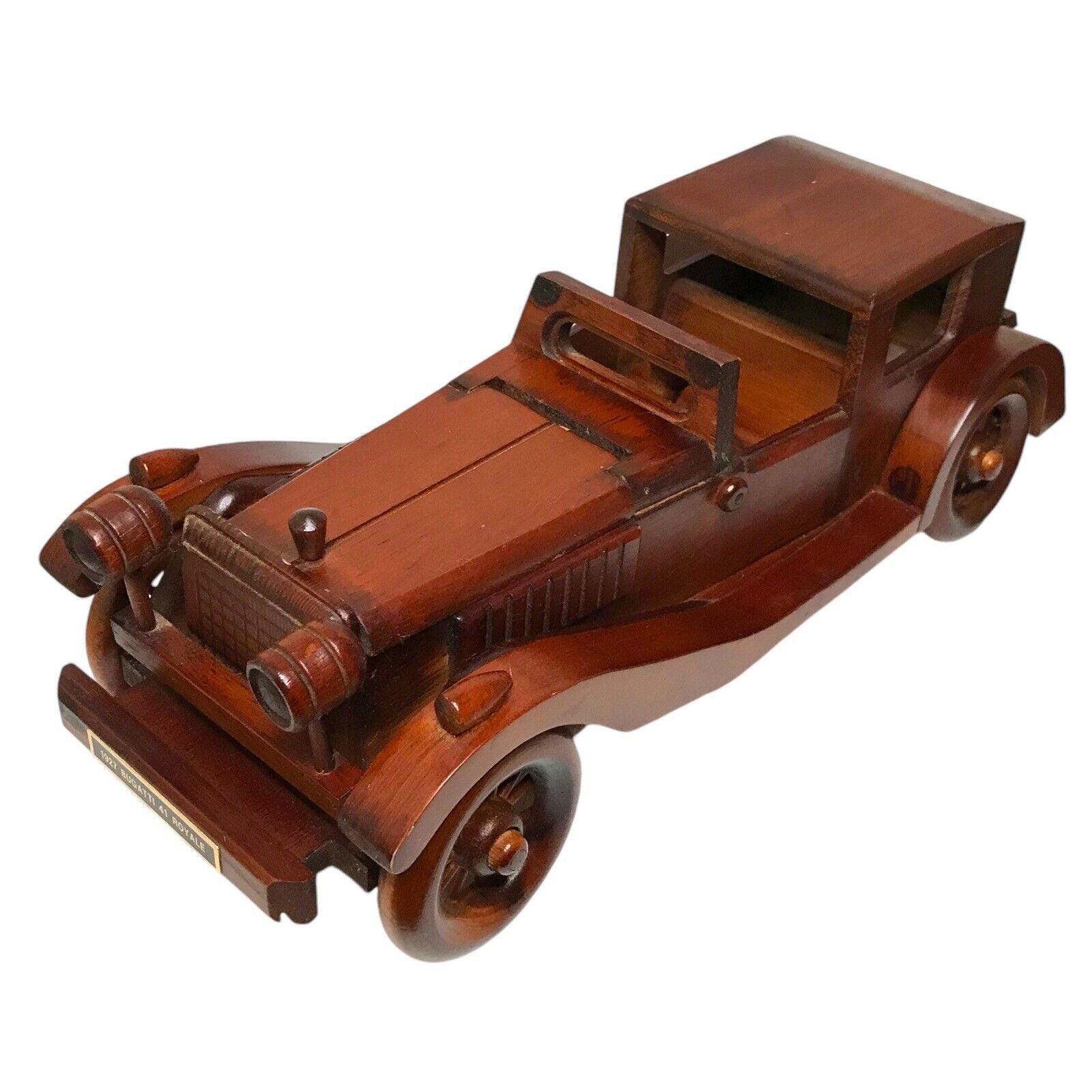 1927年式ブガッティ41ロワイヤル　収納　クラシックカー　インテリア 1927年式ブガッティ41ロワイヤル木製モデル – ヴィンテージ装飾収納