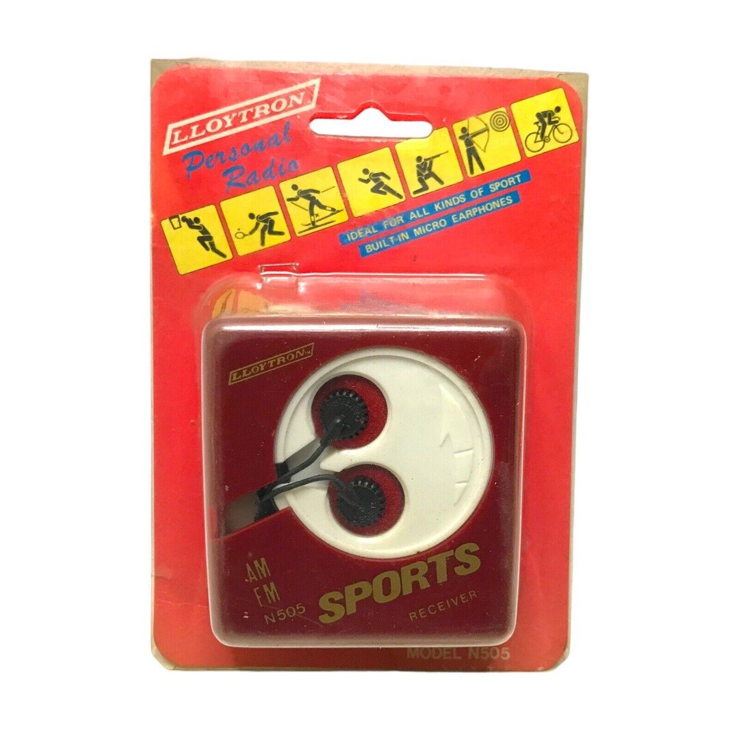 Vintage Lloytron N505 AM/FM Personal Radio Dark Red Factory Sealed ...