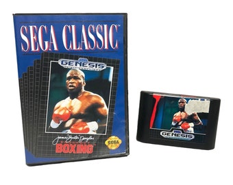 Sega Genesis James Buster Douglas Boxing - Tested, Boxed, Rare Vintage Game