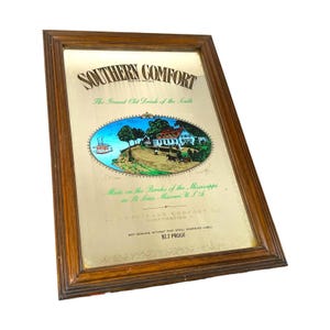 希少　SOUTHERN COMFORT　 ヴィンテージ　 パブミラー　 レトロ Southern Comfort Mirror - Etsy