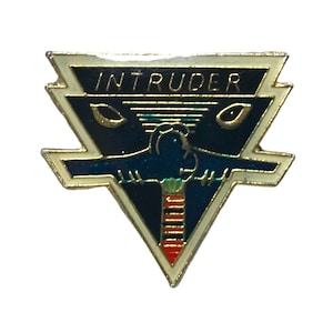 US Airforce Intruder A6 USAF Jagdgeschwader | Vintage Emaille Pin Abzeichen | SELTEN