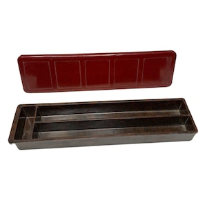 Vintage Bakelite Desk Organizer Tray - MPL England Stamp - Retro Office Decor