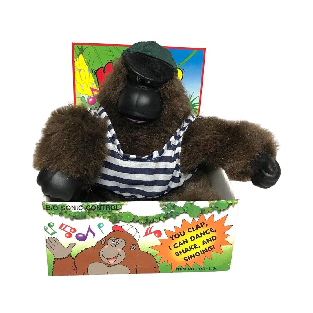 Magogo Singing Dancing Gorilla Ay Macarena Music Moving Mouth Etsy