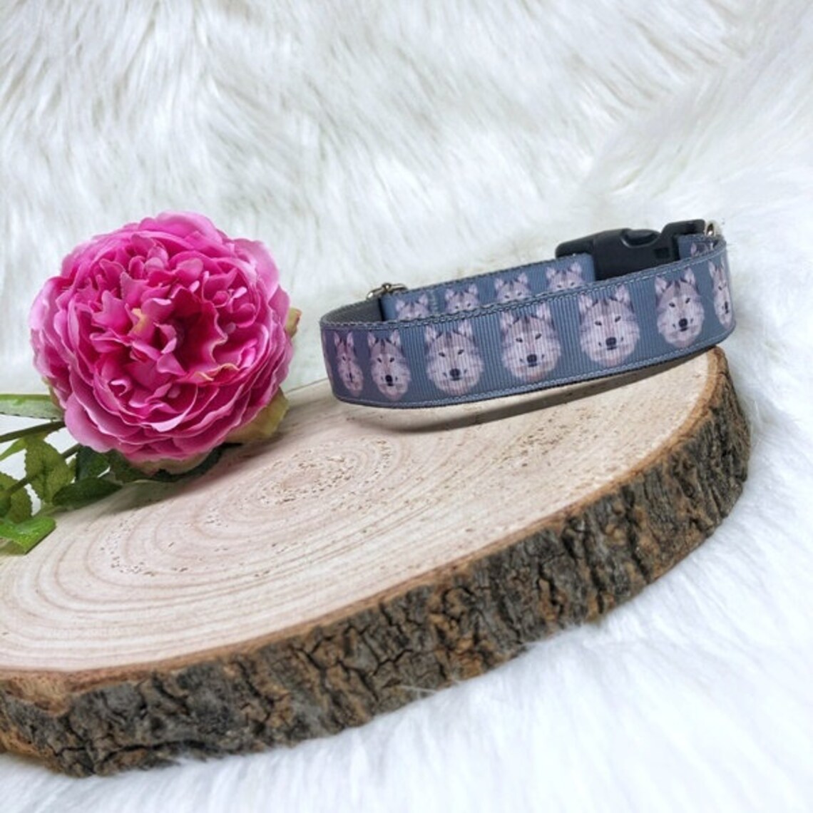 Wolf Dog Collar Handmade Dog Collar Puppy Collar Etsy