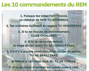 Carte "Les 10 Commandements du REM"