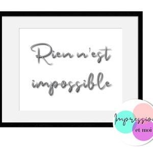 &quot;Nothing is Impossible&quot; poster