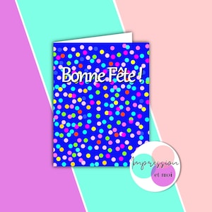 Carte "Bonne Fête"