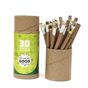 Eco Seed Pens, Eco Pens piantabili, penne con corpo e cappuccio in carta riciclata, regalo di Natale, regalo Diwali, New Eva, regalo di Capodanno, ecologiche