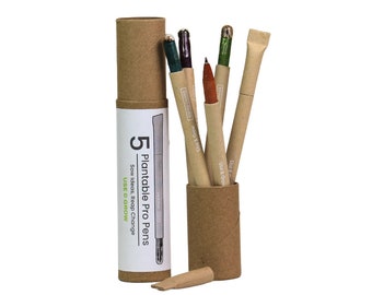 Plantable Seed Pens, Recycled Paper Pens, Eco Friendly Gift
