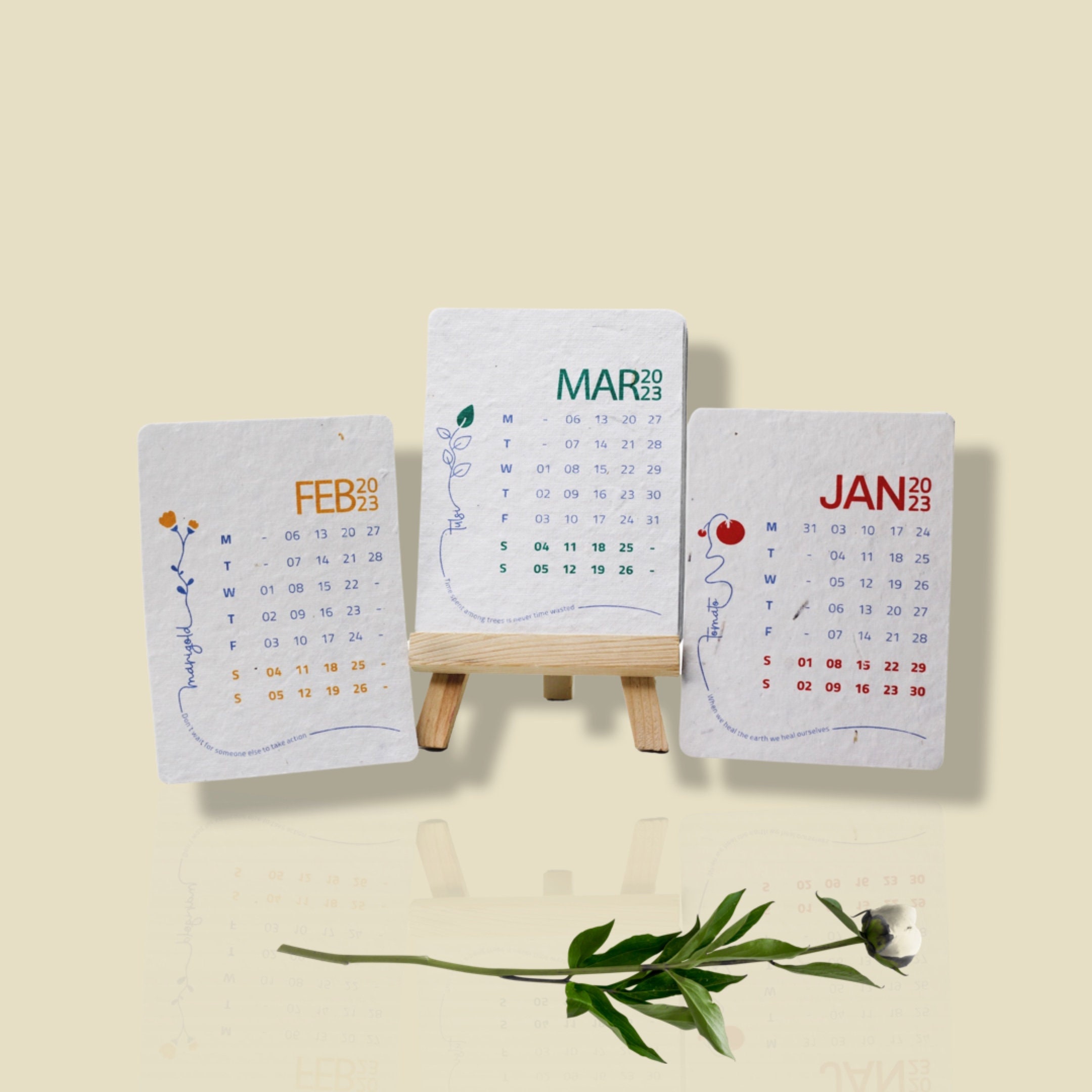2021 Creative Plantable Seed Paper Calendar with Seed - China 2021 Calendar  and Handmade Calendar price