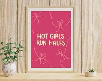 Hete hardloopschoenen voor meisjes | Poster | Muurkunst (digitale download)