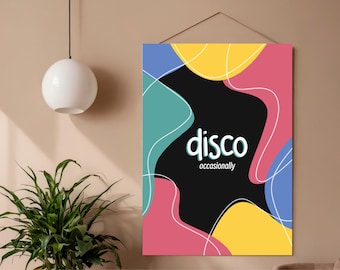 Disco af en toe | Poster | Muurkunst (digitale download)