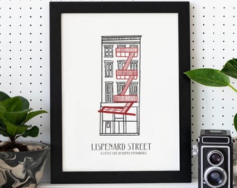Lispenard Street A Little Life Book Poster | Hanya Yanagihara Literary Art Print | Digital Download