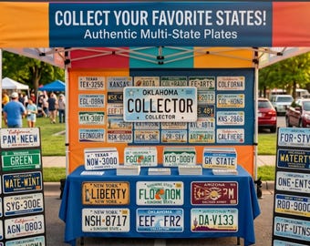 Vintage License Plates: Authentic Expired Tags - All 50 States - PLEASE READ Entire Descriptions