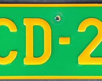 Very rare SENEGAL license plate for the Diplomatic Corps, Aluminum