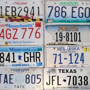 U PICK SET of CRAFT License Plates-10, 20, 30 or more